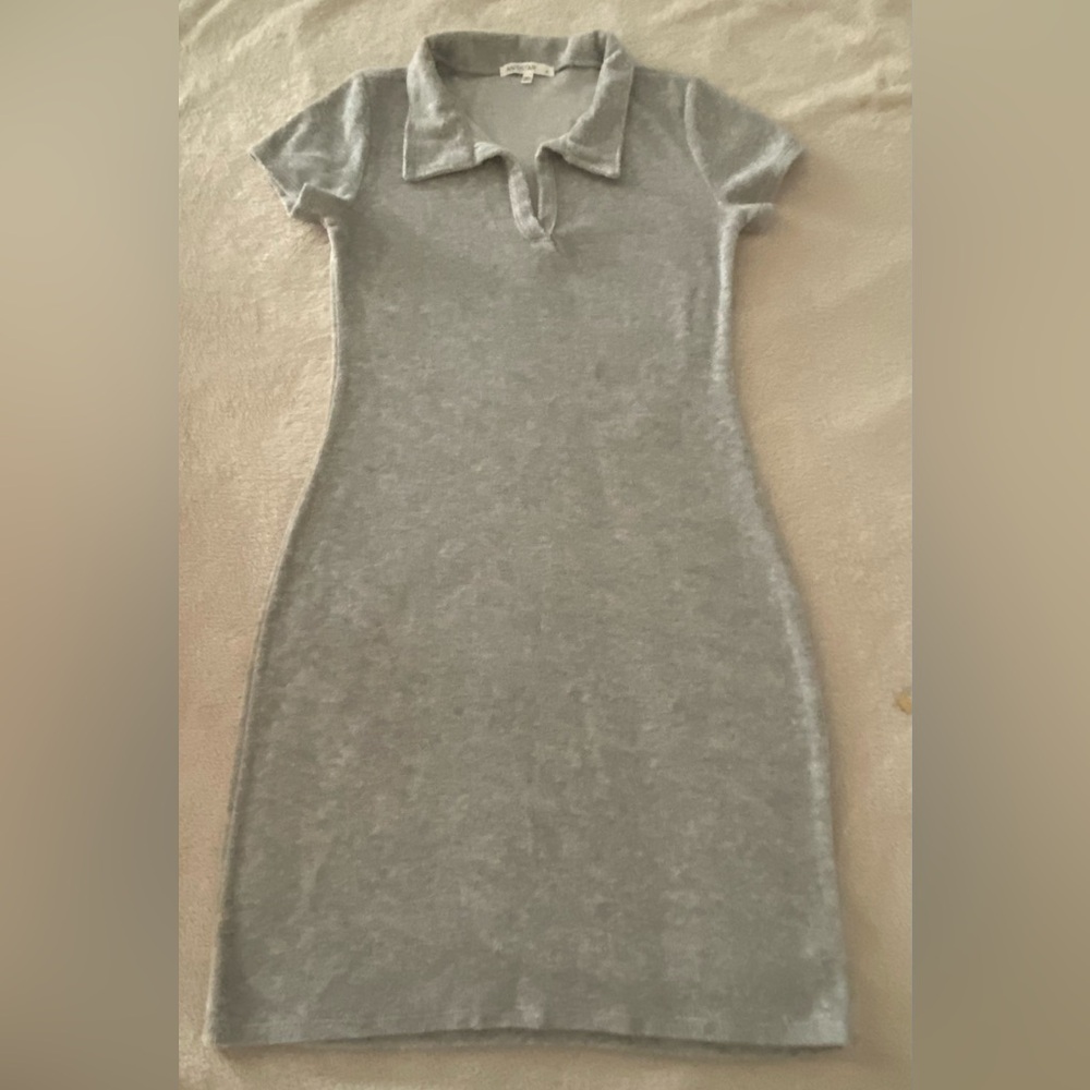 Antistar Women Gray Collared
Short Sleeve Size Small Casual T-
Shirt Midi Dress